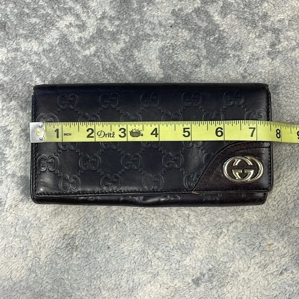 Gucci leather embossed