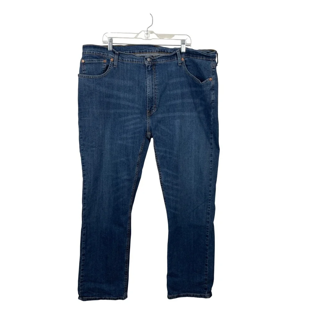 Levis 559 Relaxed Straight Jeans Mens 44x32 Medium Wash‎ Blue Denim Pants