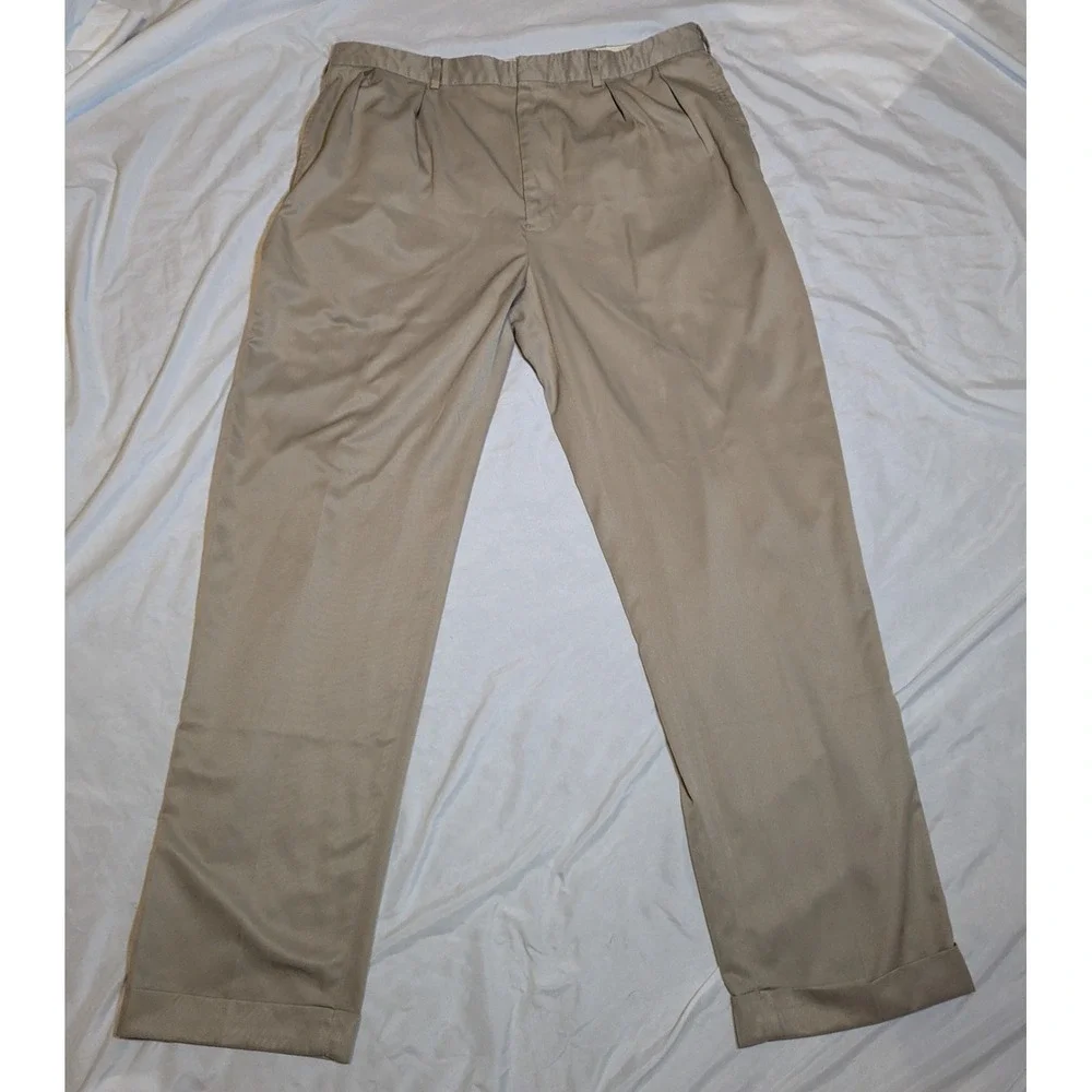 Polo By Ralph Lauren Men's Khaki Dress Pants Missing Size Tag‎ See Description