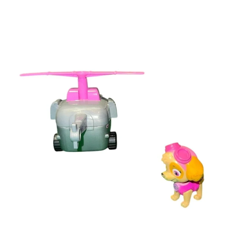 Paw Patrol Skye Helicopter Vehicle and Figure Set Pink Grey Toy Spin‎ Master