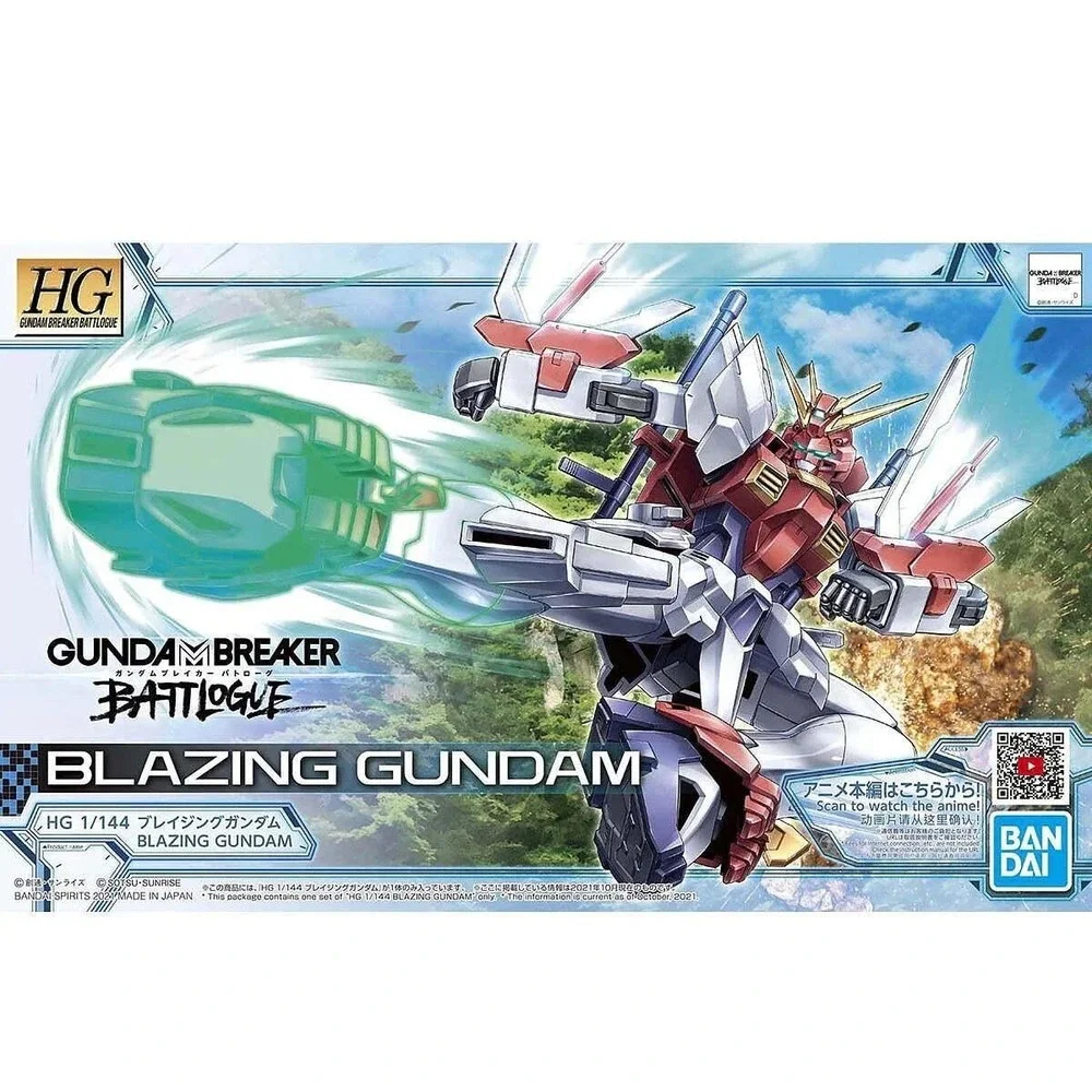 Bandai HG 1/144 HGBB‎ #04 Breaker Battlogue JMF-1337B Blazing Gundam Model Kit