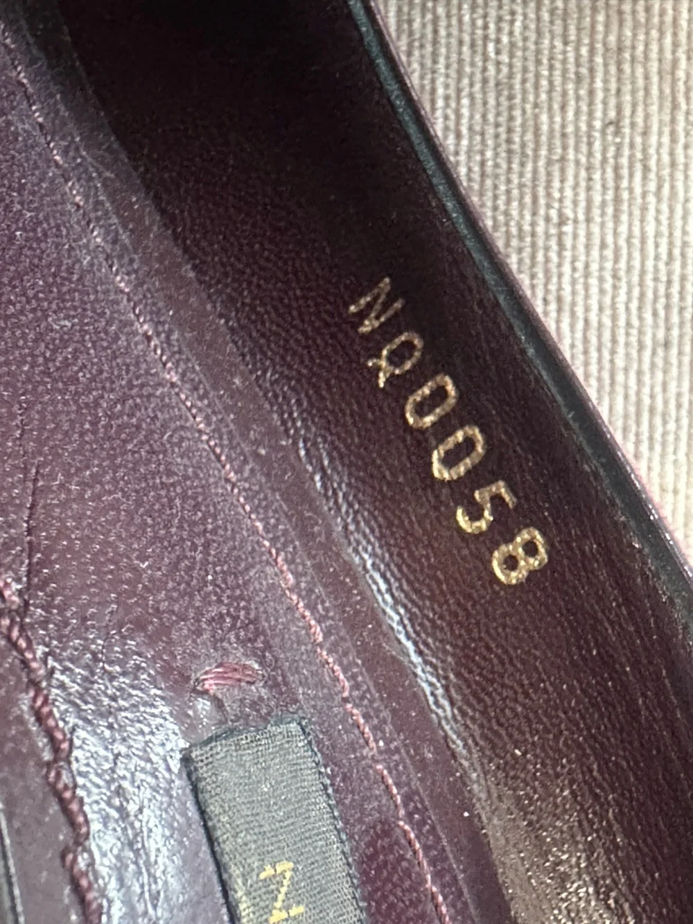 Louis Vuitton dark wine