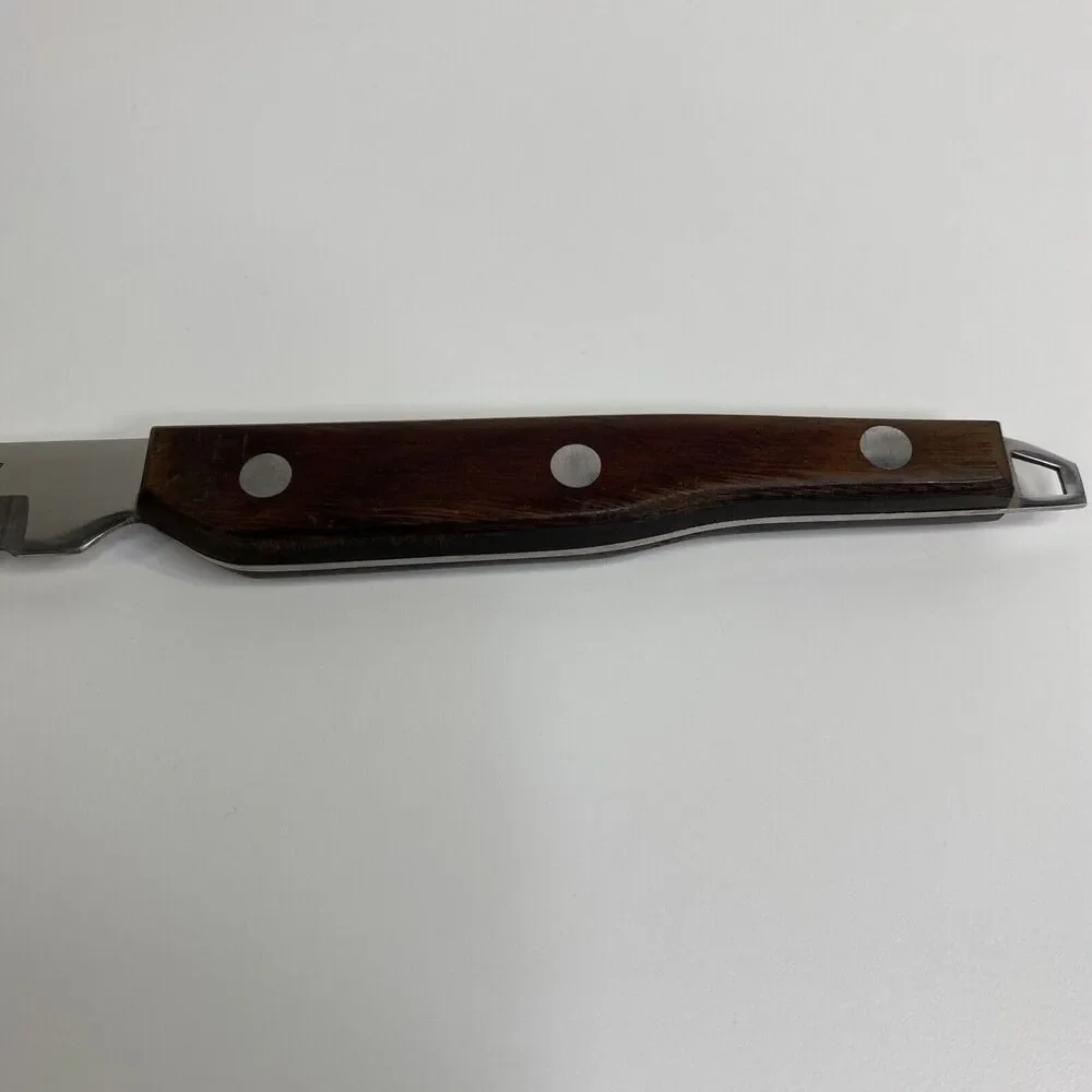 Vintage Royalton Serrated Knife Stainless Japan Mid Century Hook on End 3