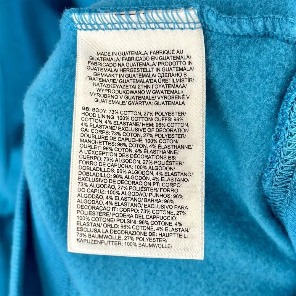 The North Face Men's XL Teal Blue Half Dome Pullover Hoodie Pocket Casual- NWT
