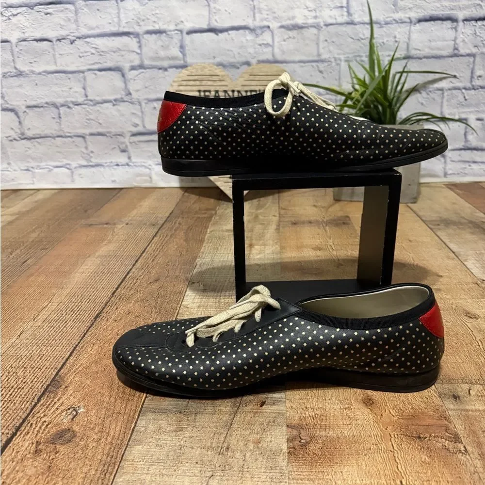 GUCCI x SEGA Falacer sneaker black leather Size 13 519723 Pre owned condition