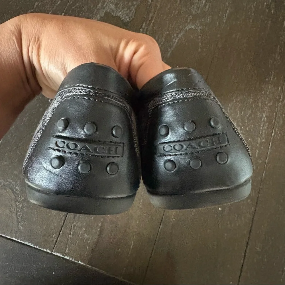 Coach flats canvas