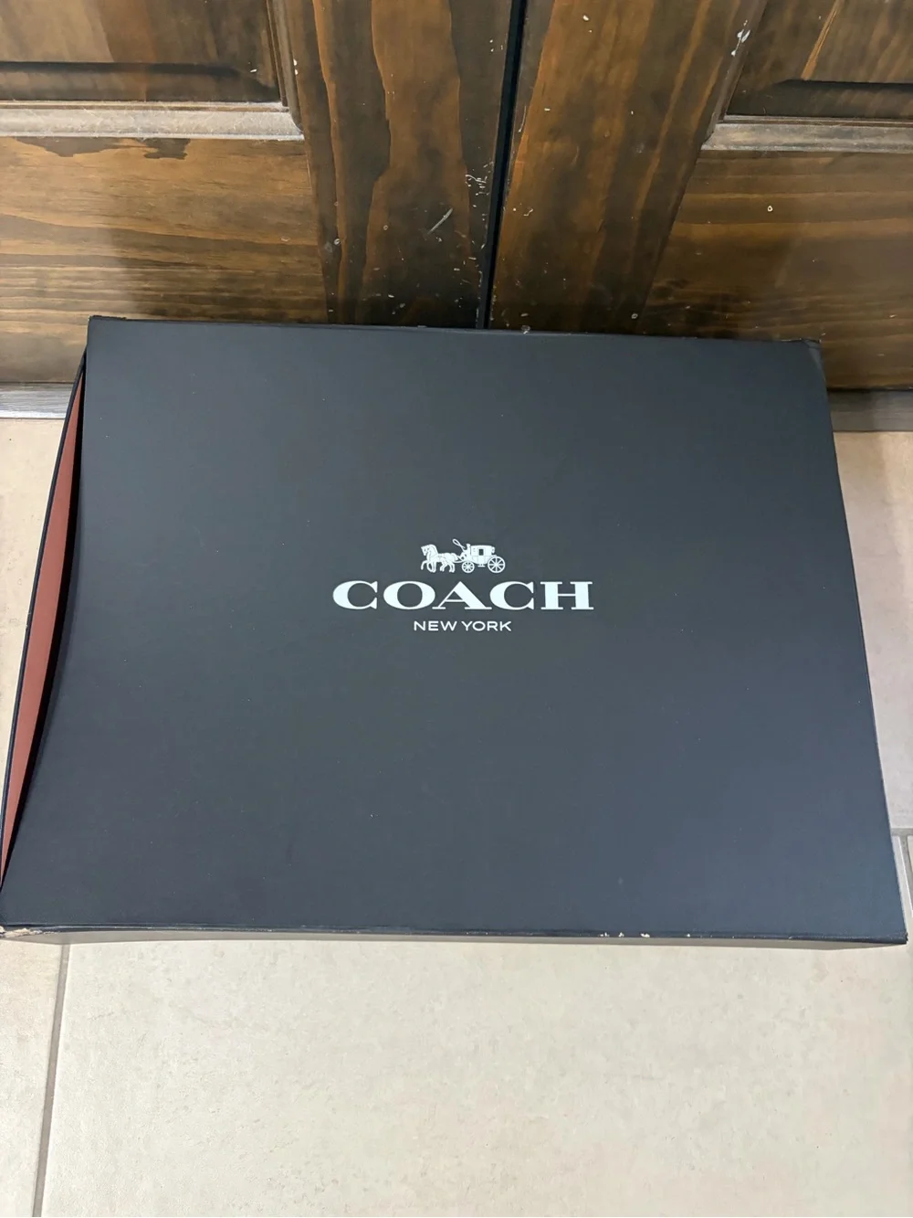 Coach plum leather