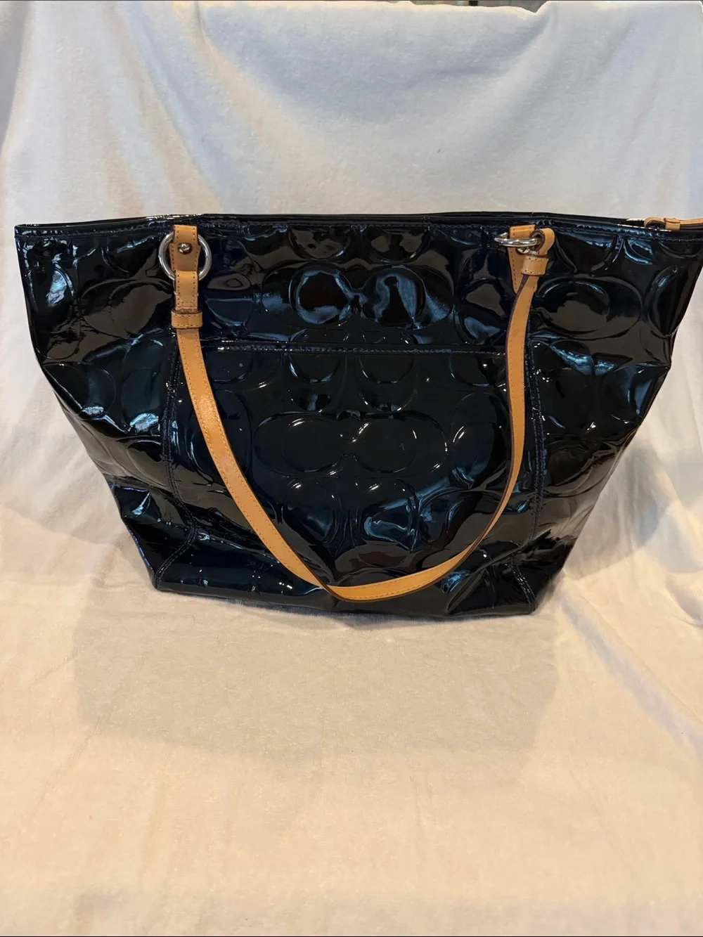 Coach glossy patent