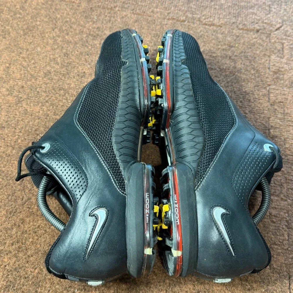 A- shoe Nike Tiger Woods Collection Zoom Black Golf Shoes Mens 11 336048-001