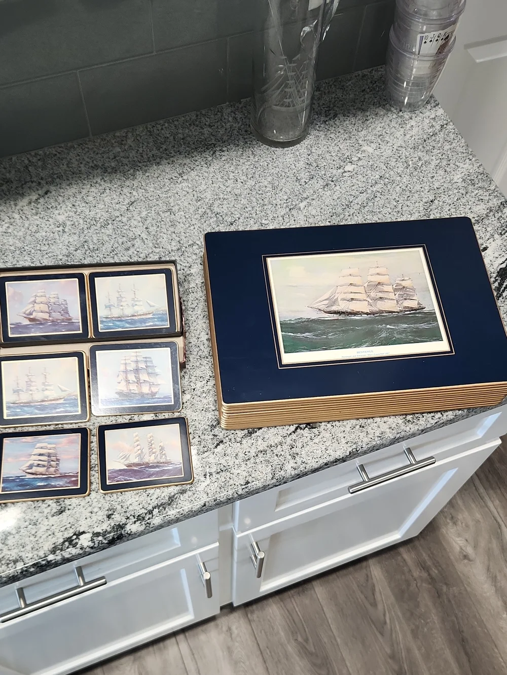 Lady Clare Nautical 12 Placemats And 6 Coaster Set