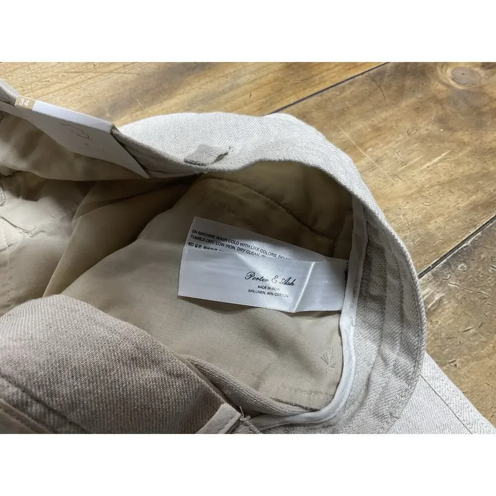 Porter & Ash linen pleated