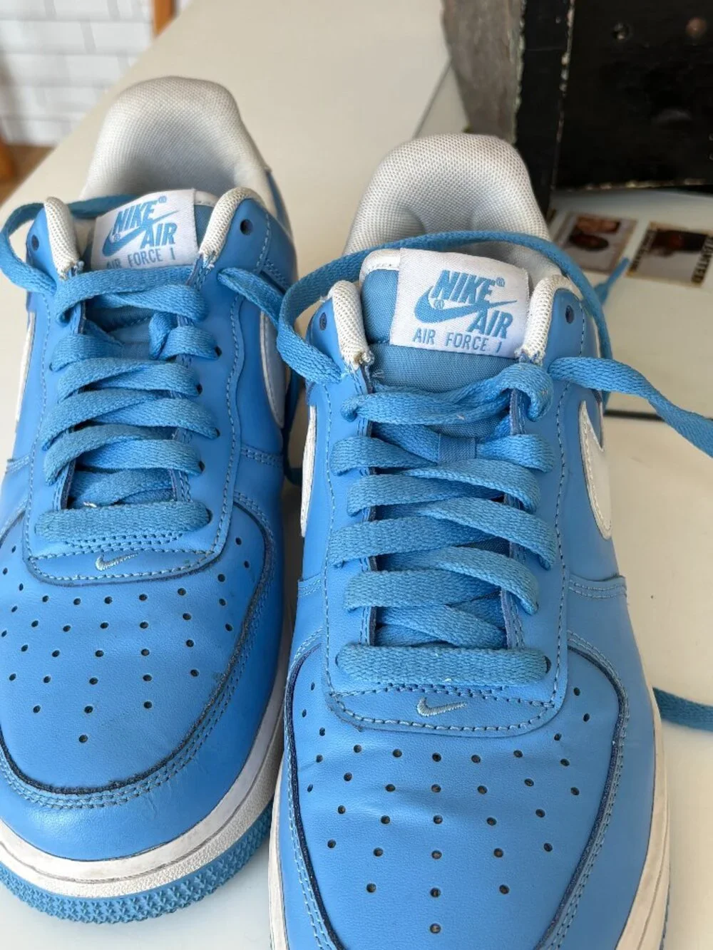 Nike Air Force 1 '07 Low University Blue/White Sneakers Men's Size 8