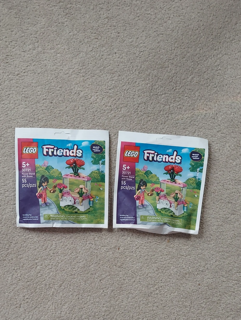 LEGO Friends Flower Stand Playset - Pink & Green