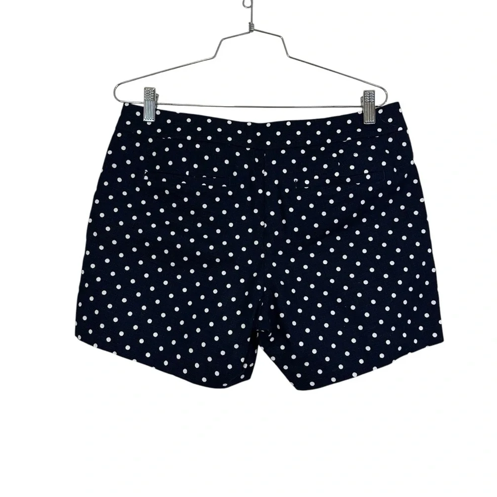 J. Crew Factory Polka Dot Shorts Navy Blue and White 6