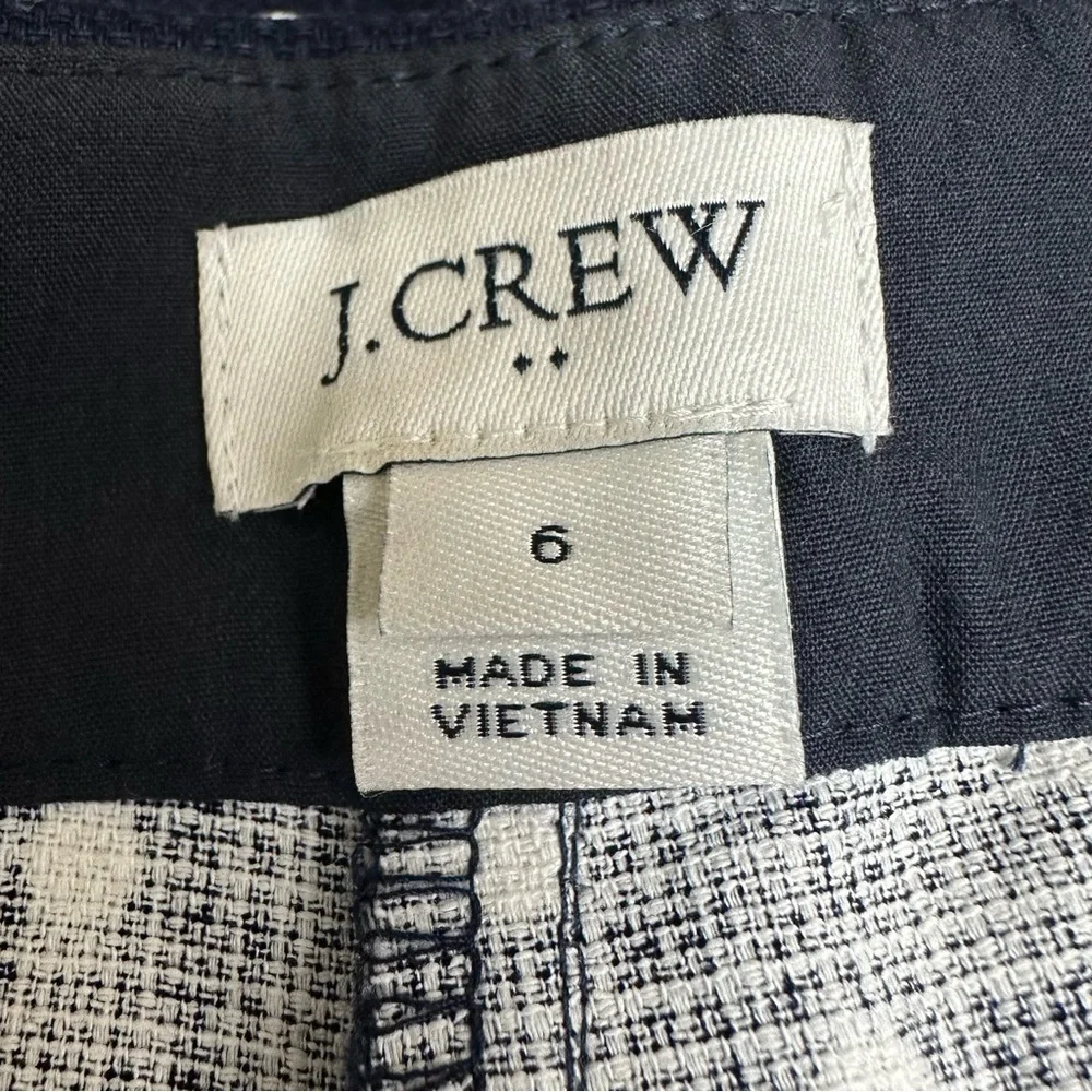J. Crew Factory Polka Dot Shorts Navy Blue and White 6