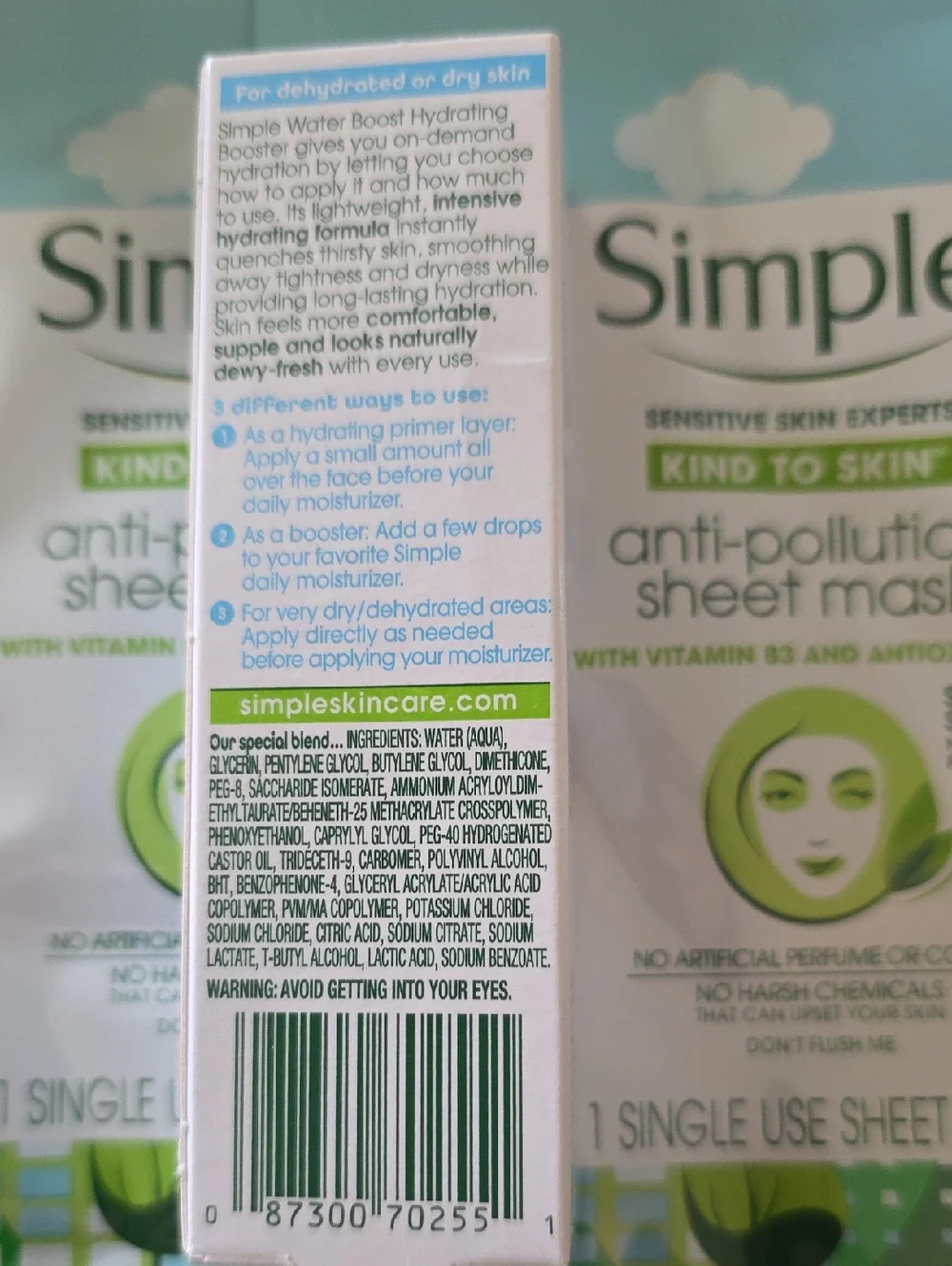 Simple hydration boosting