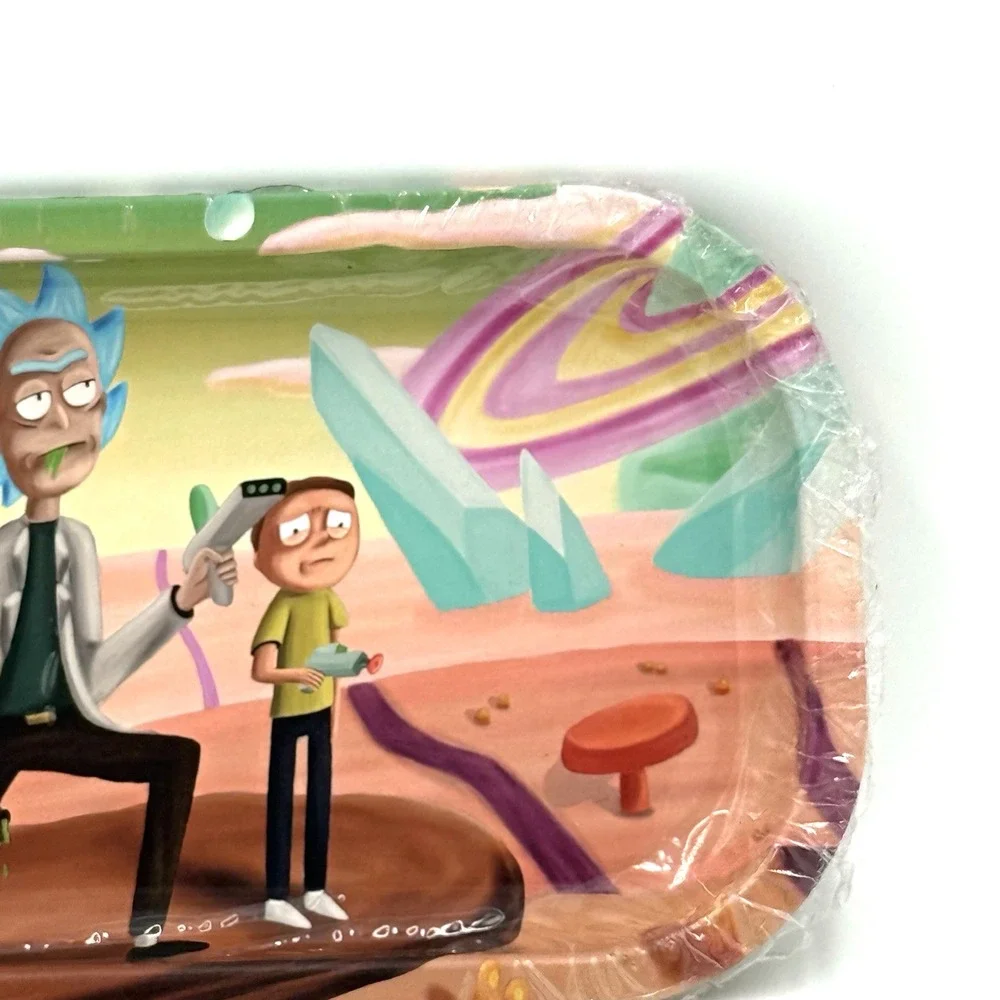 Rick & Morty Grinder‎ Rolling Tray Metal Lightweight Gifting NEW
