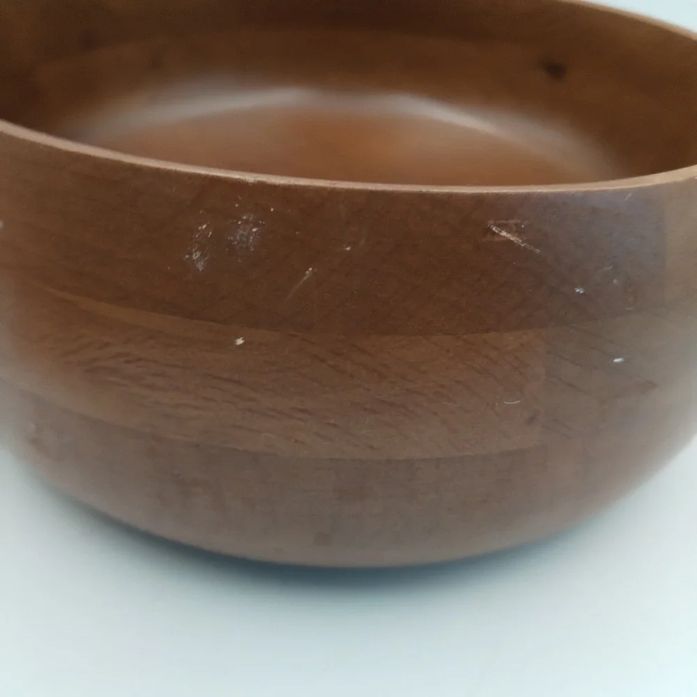 Vintage Hellerware Wooden Serving‎ Salad Bowl 9