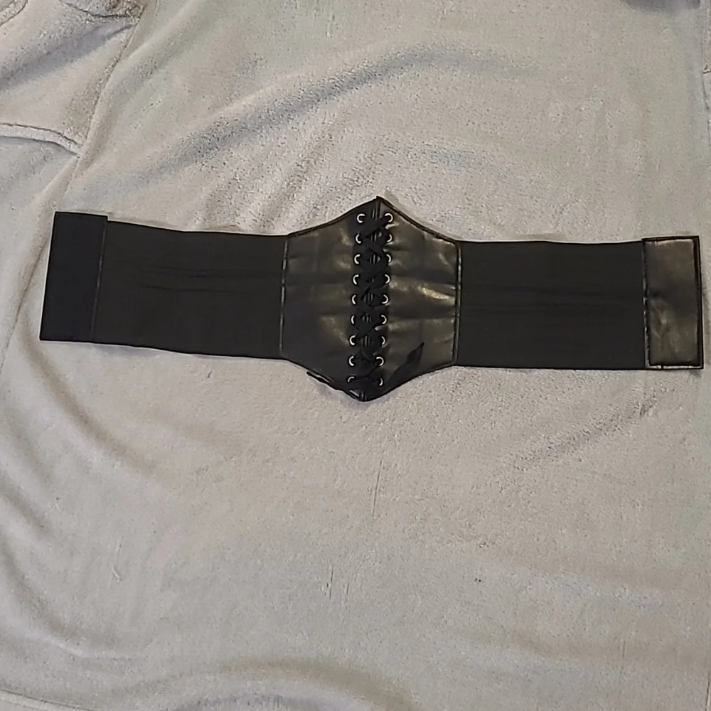 Hot Topic Corset Style Lace-Up Waist Cincher Belt