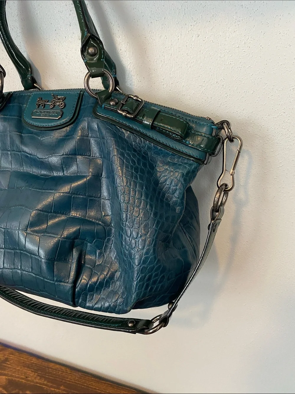 Coach croc embossed
