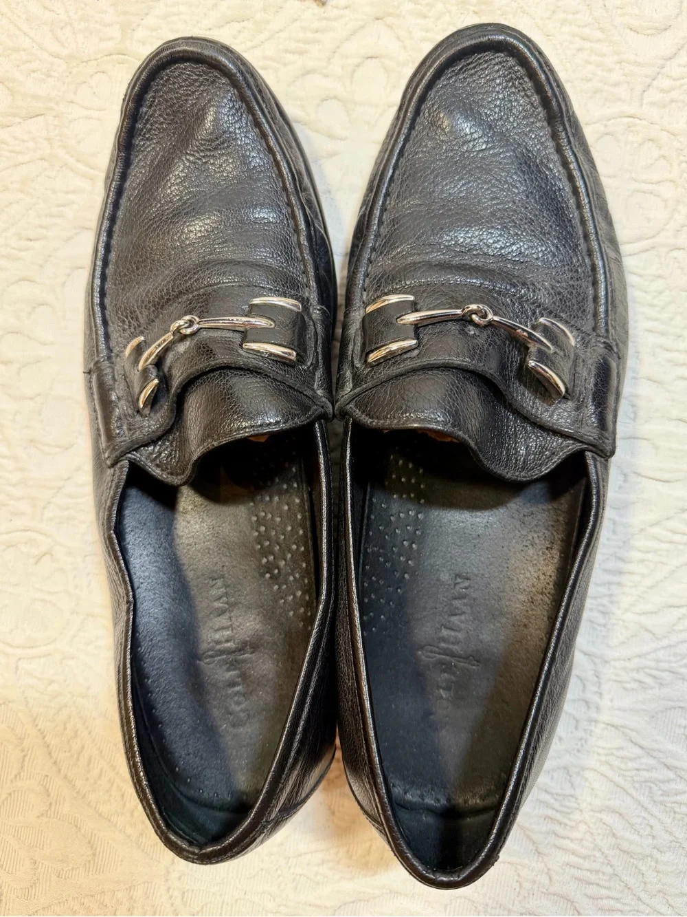 Cole Haan Air Black Leather Bit Loafers Mens 11M Classic Comfort Shoes