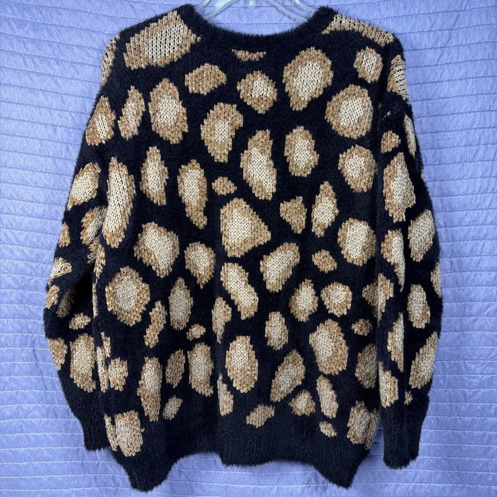 Michael Kors Medium Leopard Long Sleeve Sweater