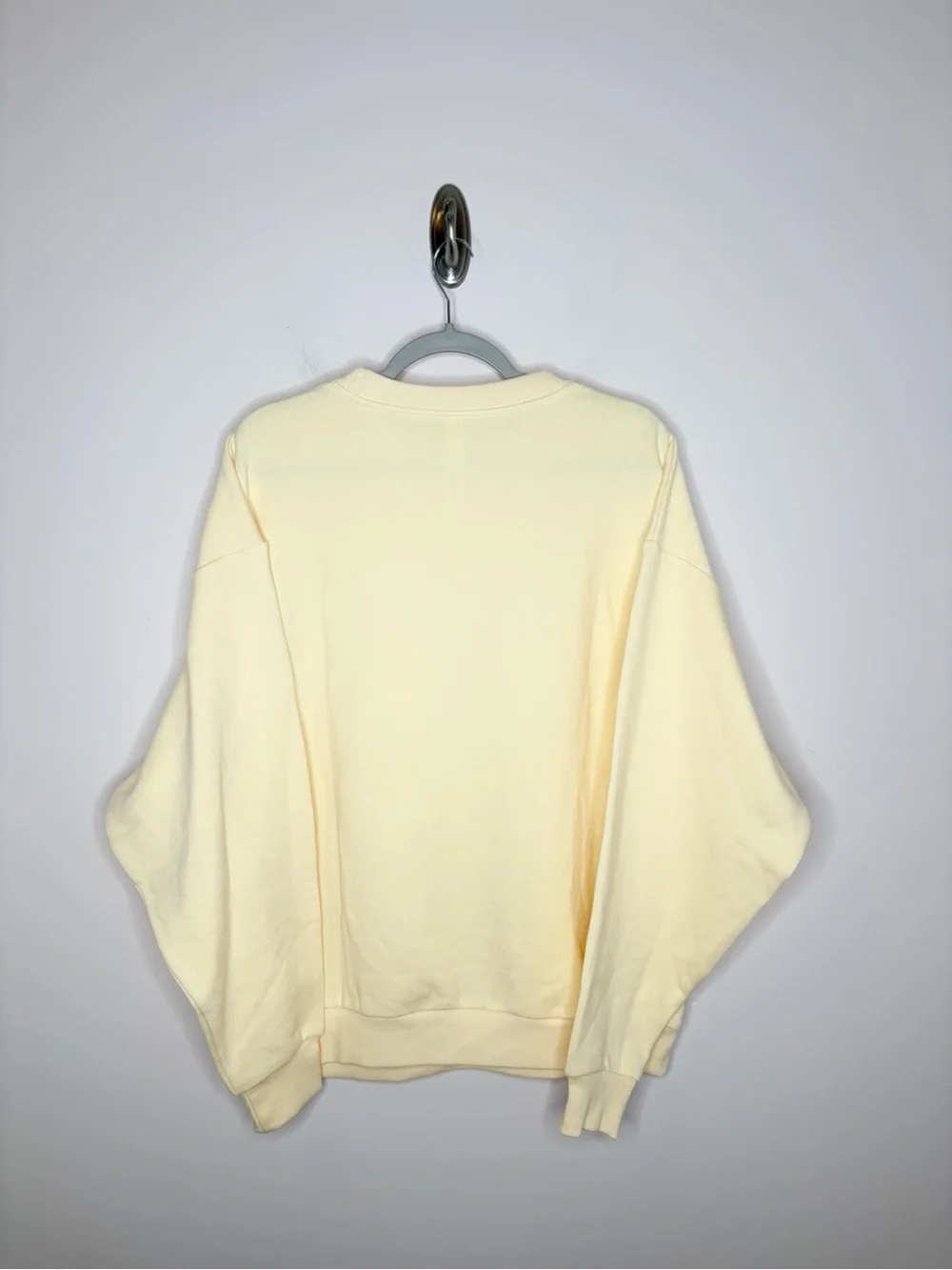 Alo Accolade Crew Neck Pullover Sweatshirt Yellow Medium