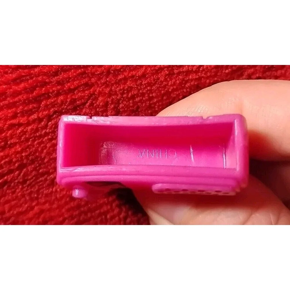 Barbie Radio Accessory Kids Toy Pink Handheld Handle Portable Miniature Size EUC