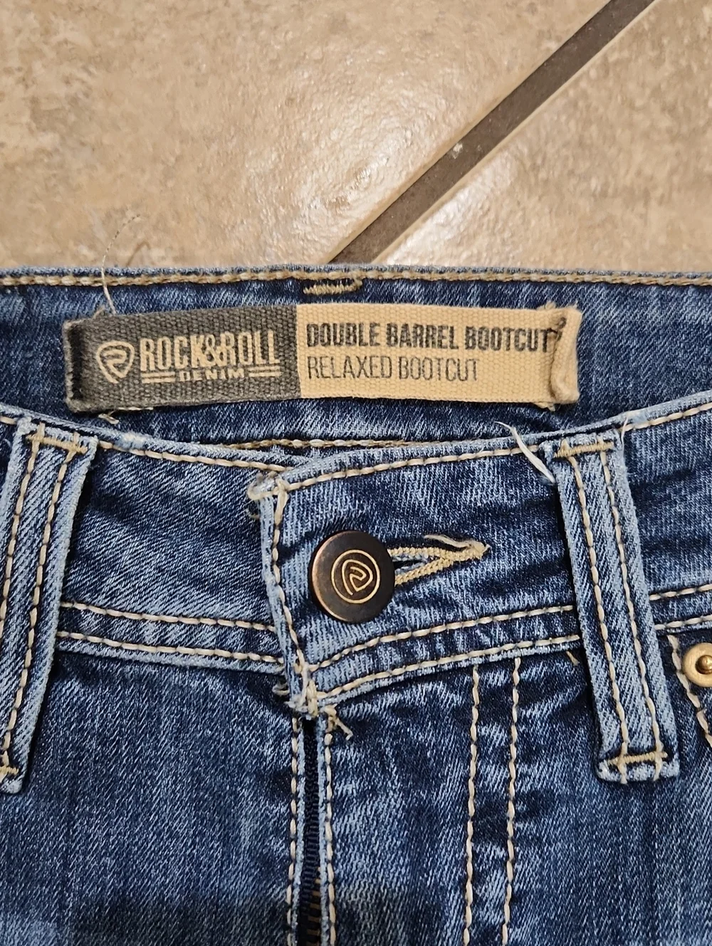 Rock & Roll Denim Men's Double Barrel Medium Wash Stackable Bootcut Jeans