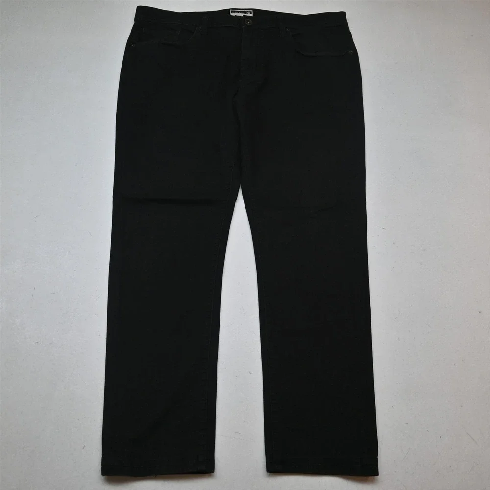 Travis Mathew 38x30 Black Featherweight Denim Slim 5 Pocket Mens Jeans