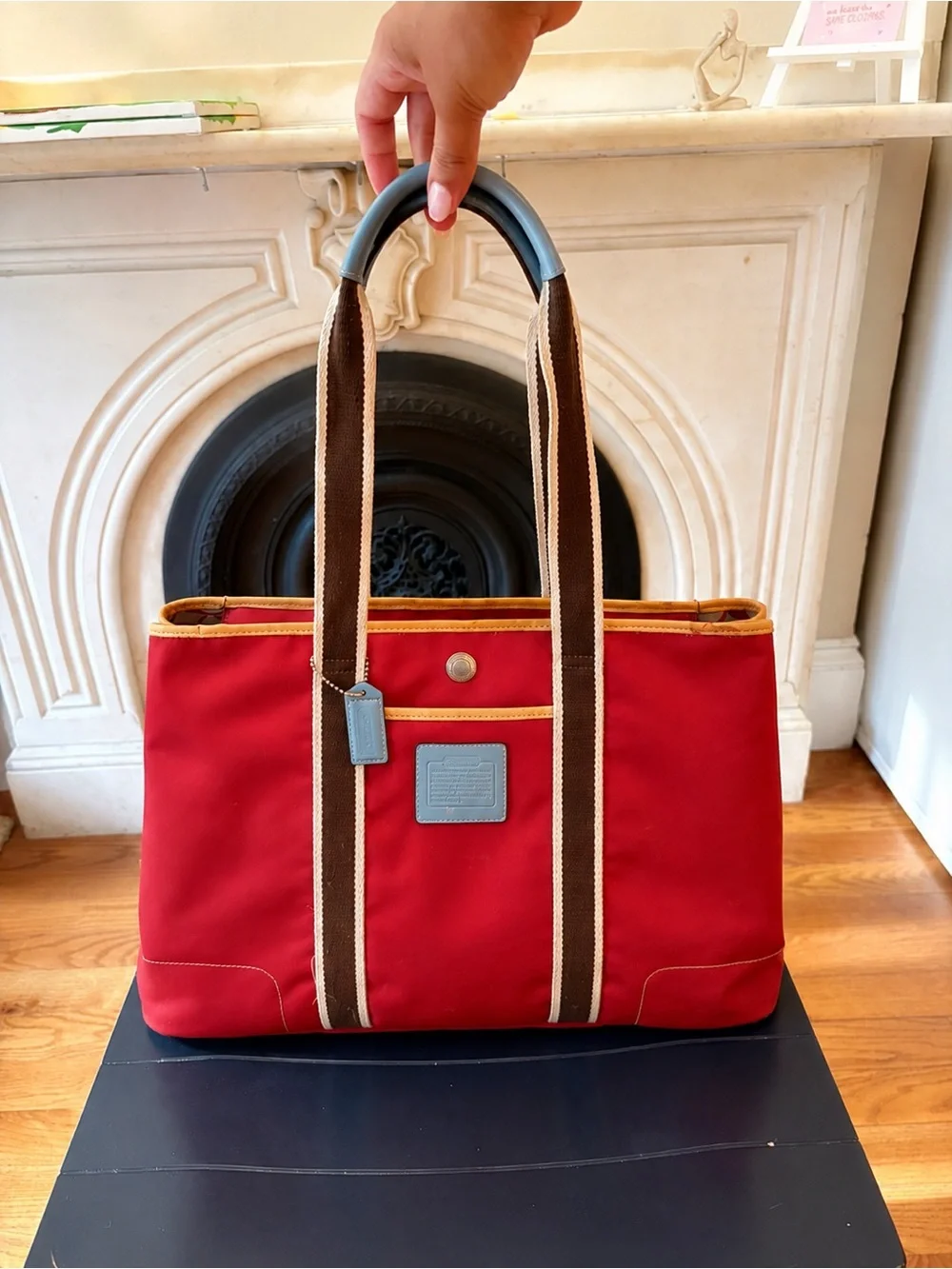 Vintage Coach Hamptons Weekend Tote Bag ❤️ size Large (12” H × 15” W)