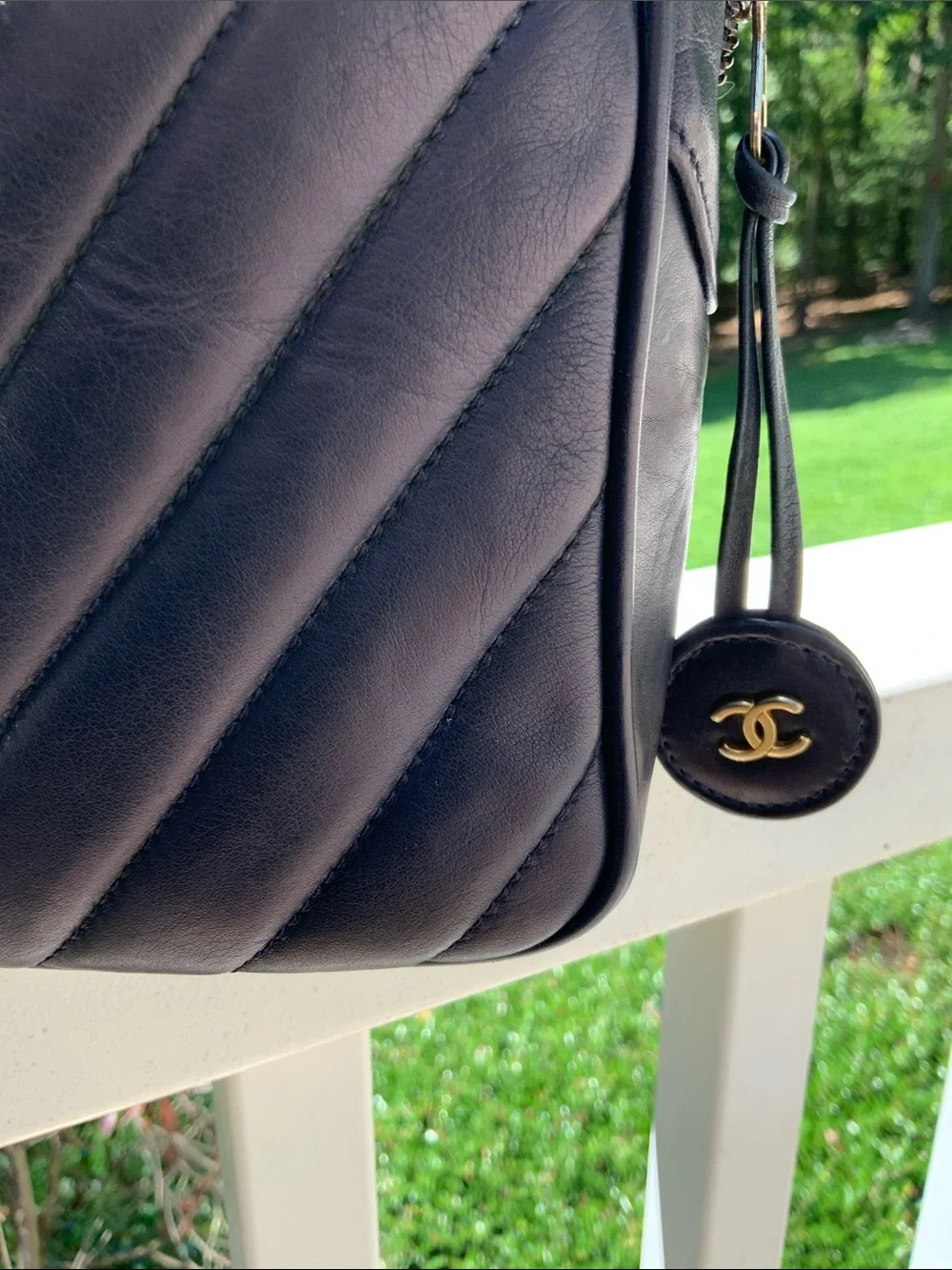 CHANEL chevron quilted