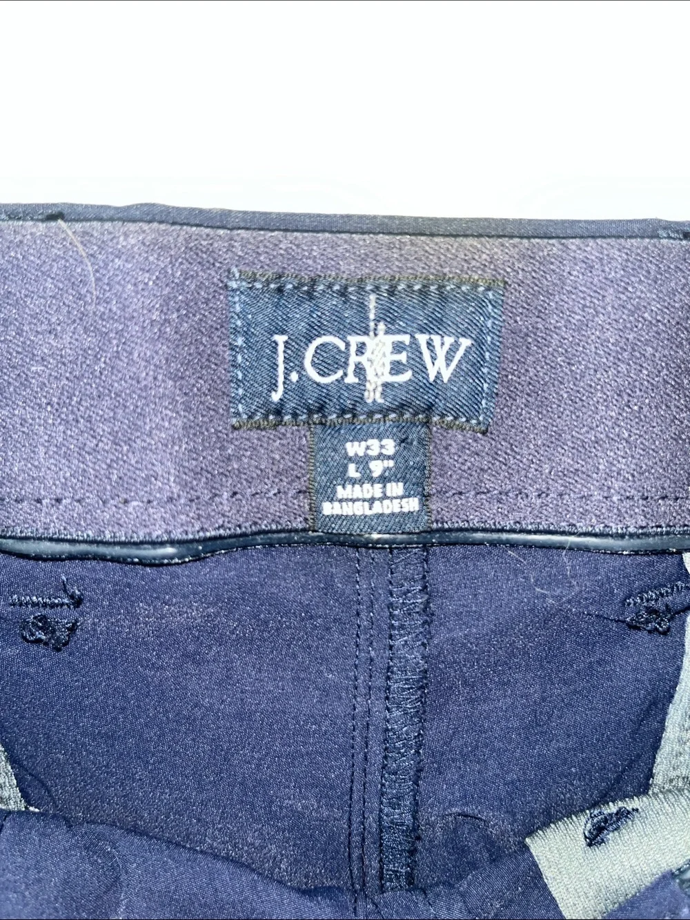 J. Crew Men's Navy Flat-Front Tech Shorts