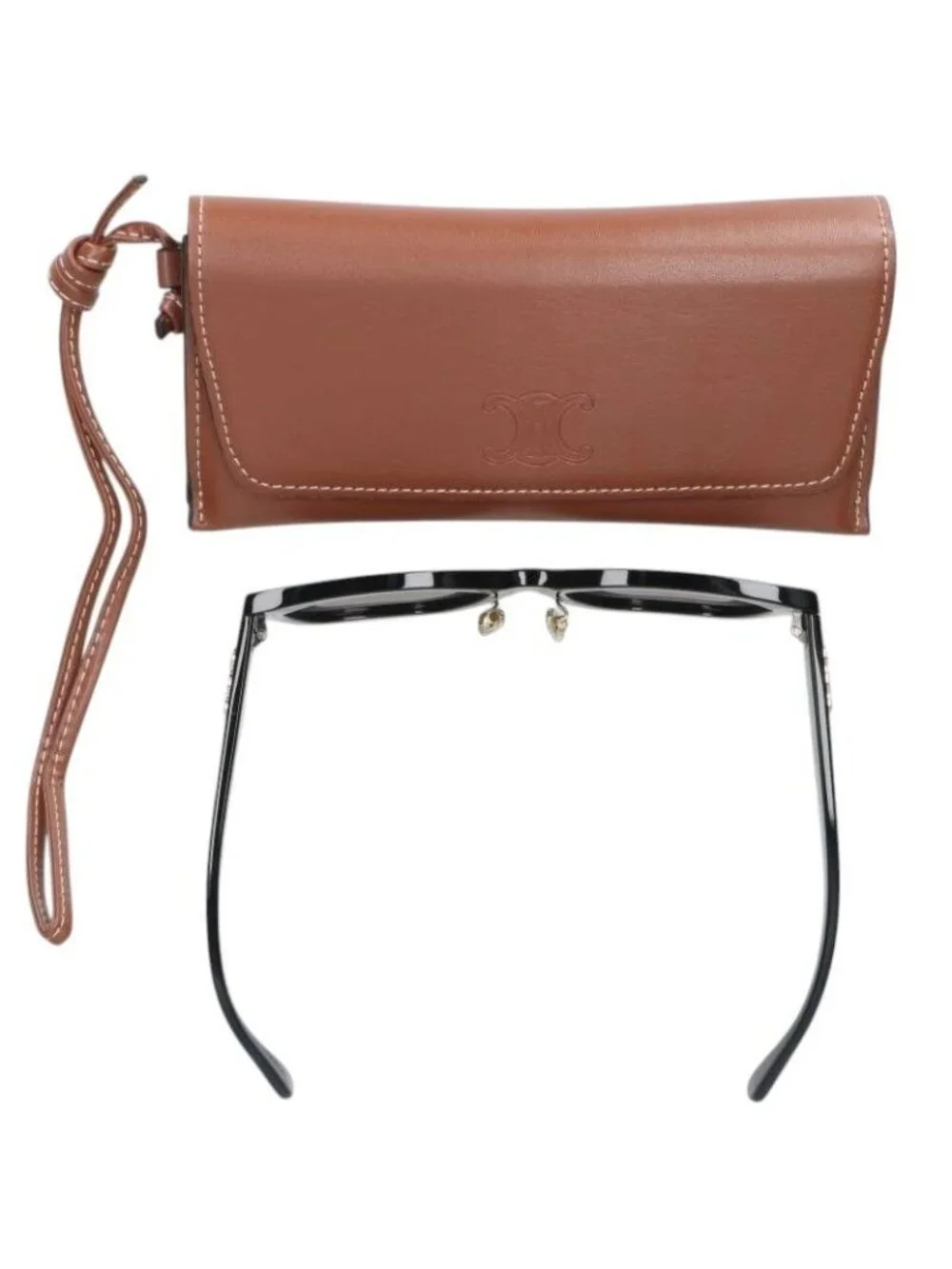 Celine Triomphe Temple Sunglasses 55 Eyewear