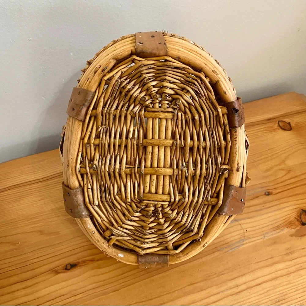 Vintage wood basket