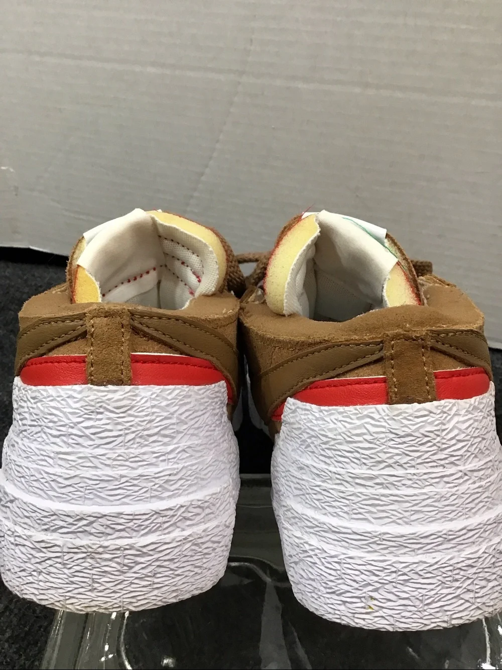 Nike Blazer Sacai low top suede sneakers DD1877-200 double stack