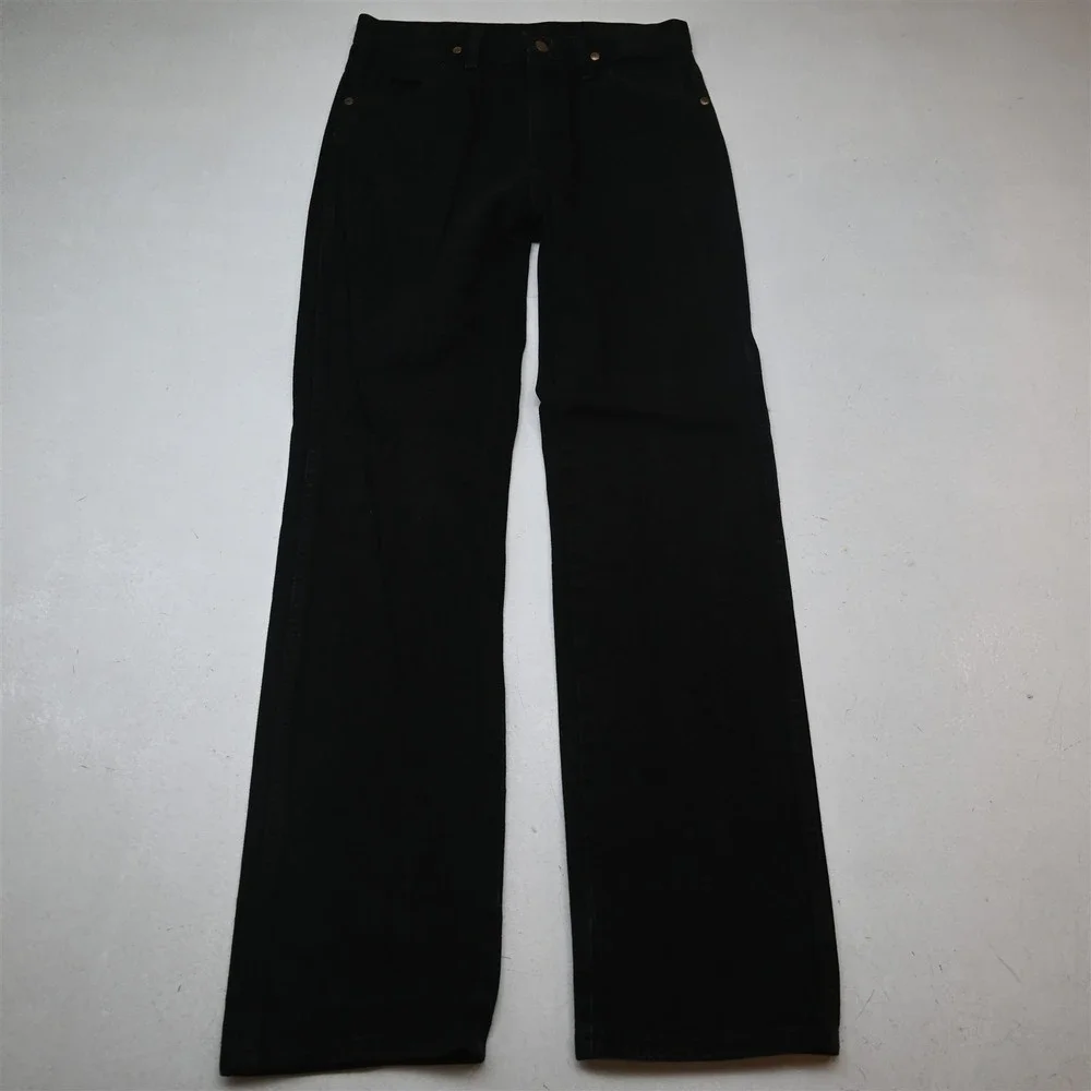 Wrangler 30x32 Black Denim 936WWZ Cowboy Cut Western Mens Jeans