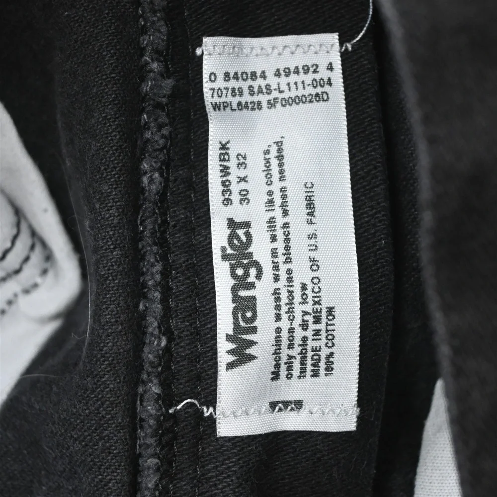 Wrangler jeans size