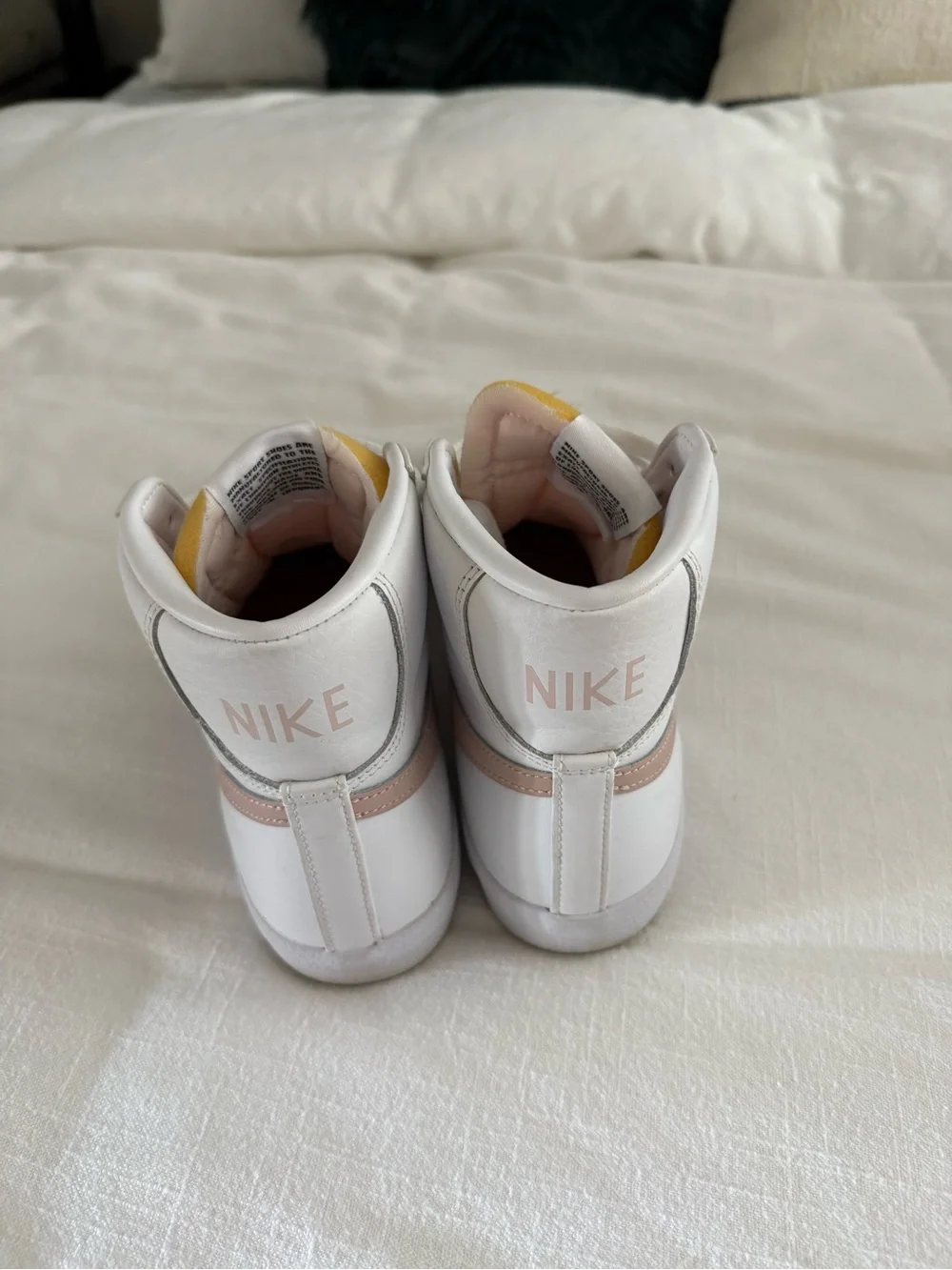 Nike white leather