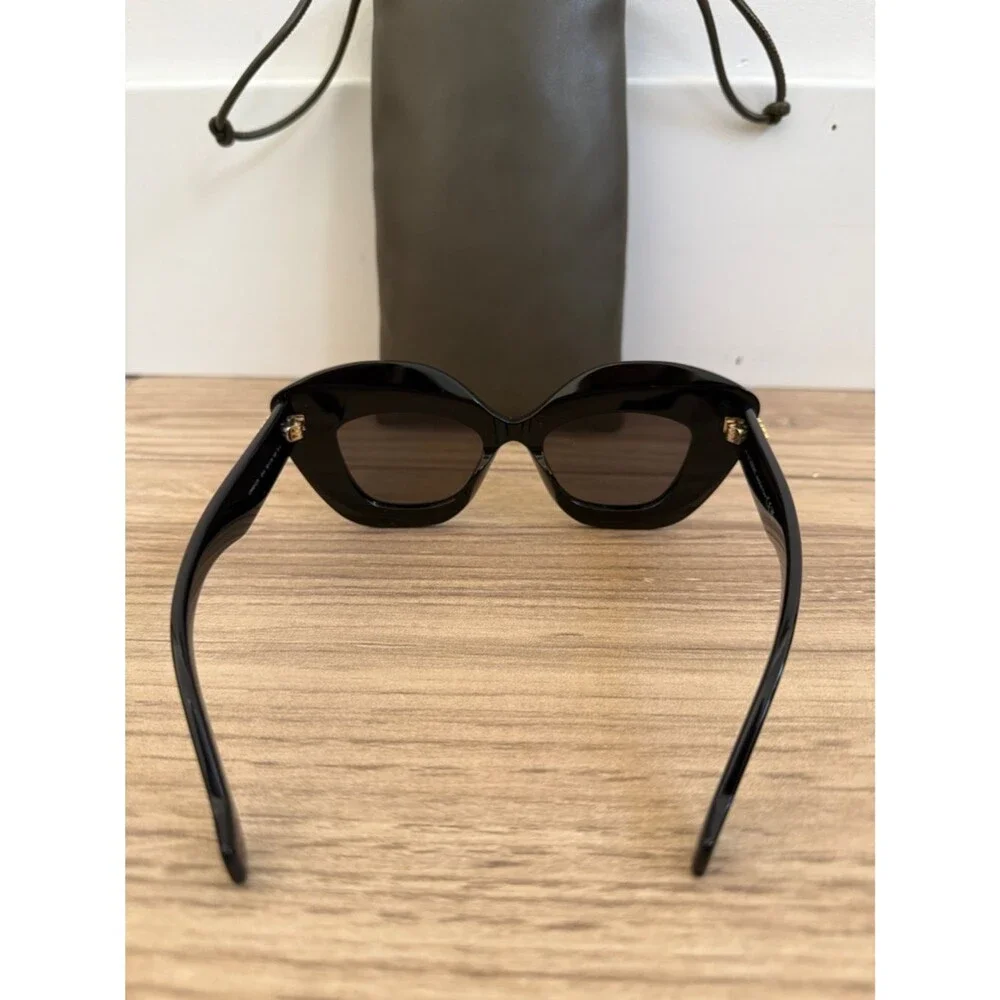 Loewe Retro Screen Black Cat-Eye Sunglasses NWOT