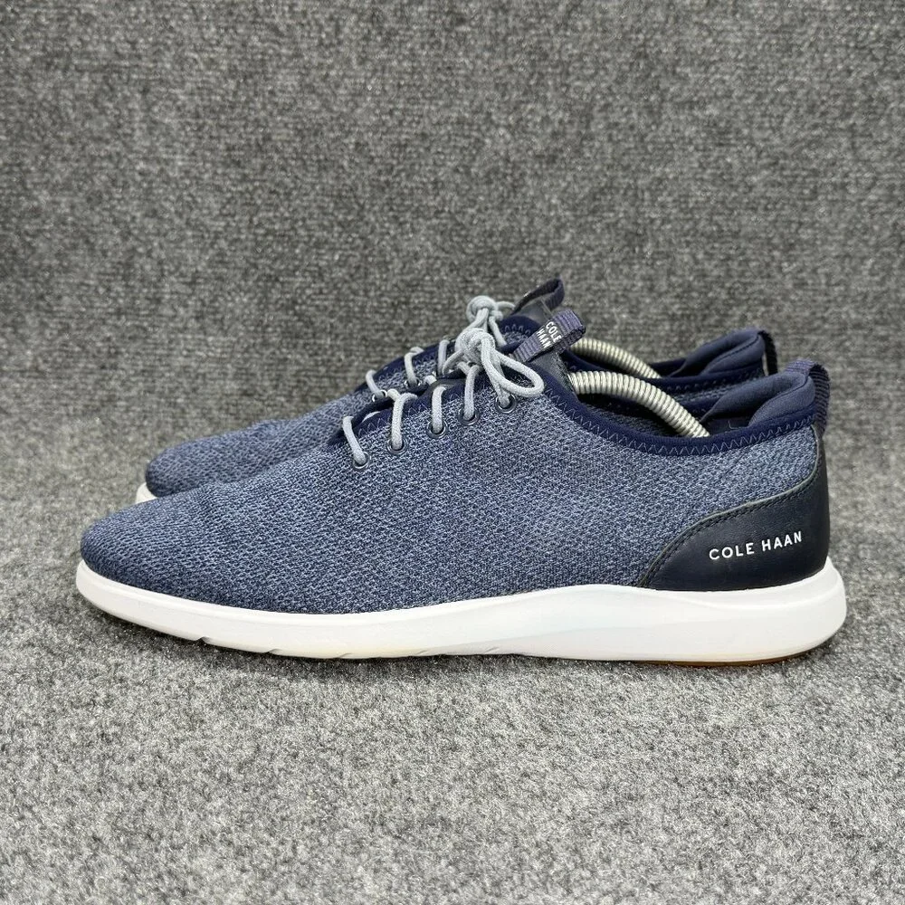 Cole Haan Grand Pluss Essex Distance Knit Oxford Men Size 10.5 Blue Shoe Sneaker