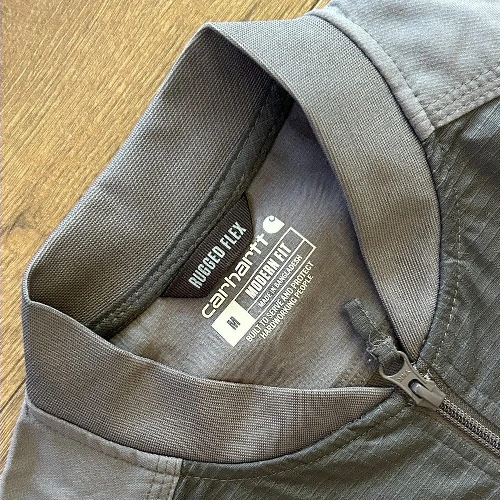 Carhartt Men’s Dark Gray Utility Work Vest - Zip Front ! Medium