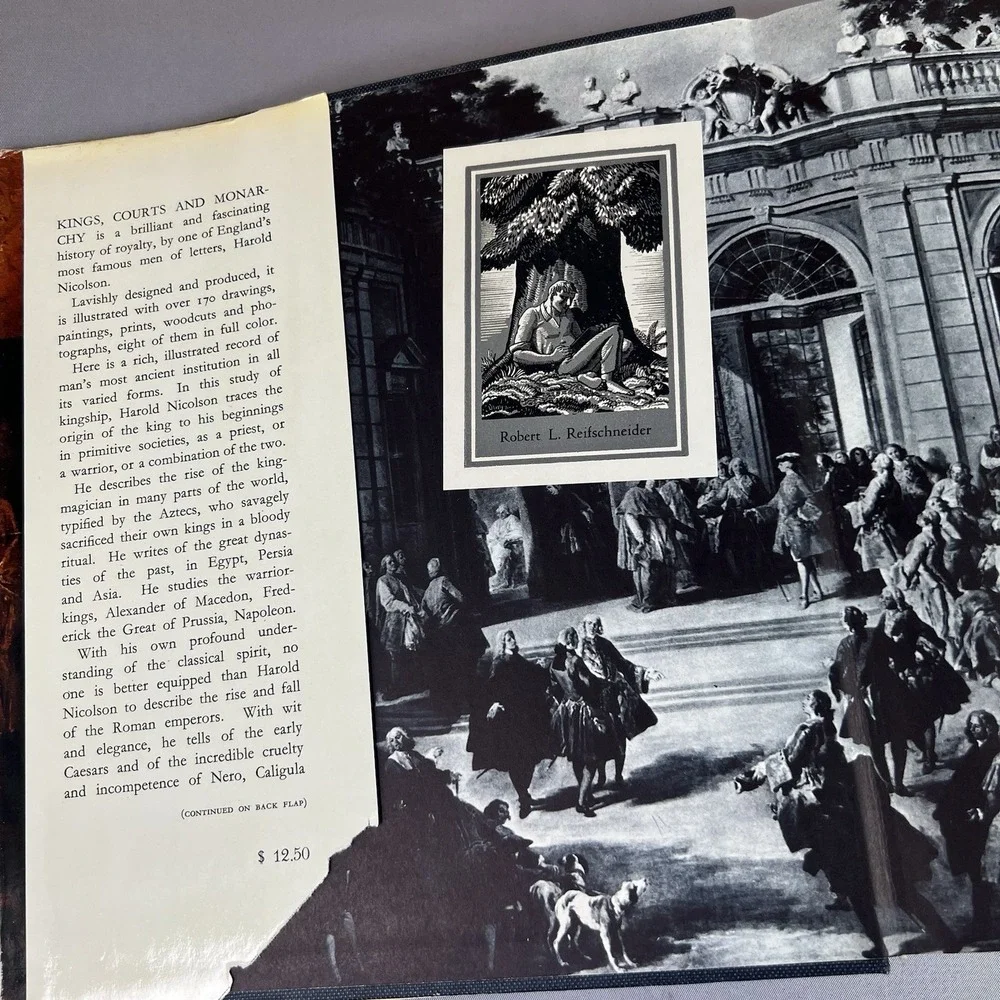 1962 Kings, Courts and Monarchy Harold Nicolson Hardcover Vintage Book