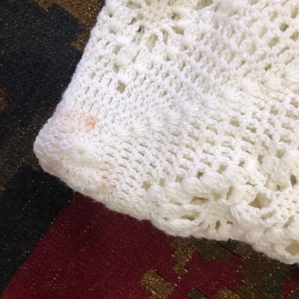 100x70” Handmade‎ Granny knitted crochet blanket