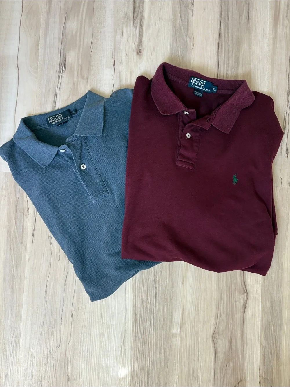 Ralph Lauren Burgundy & blue Polo Shirt bundle