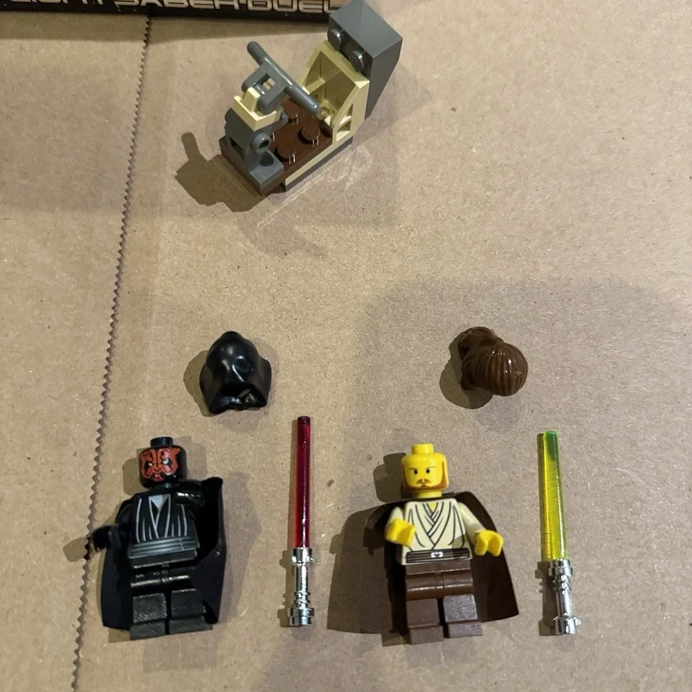 Lego 1999 Star Wars 7101 7110 71111 7121 7128 Complete Manual Box Mini figures