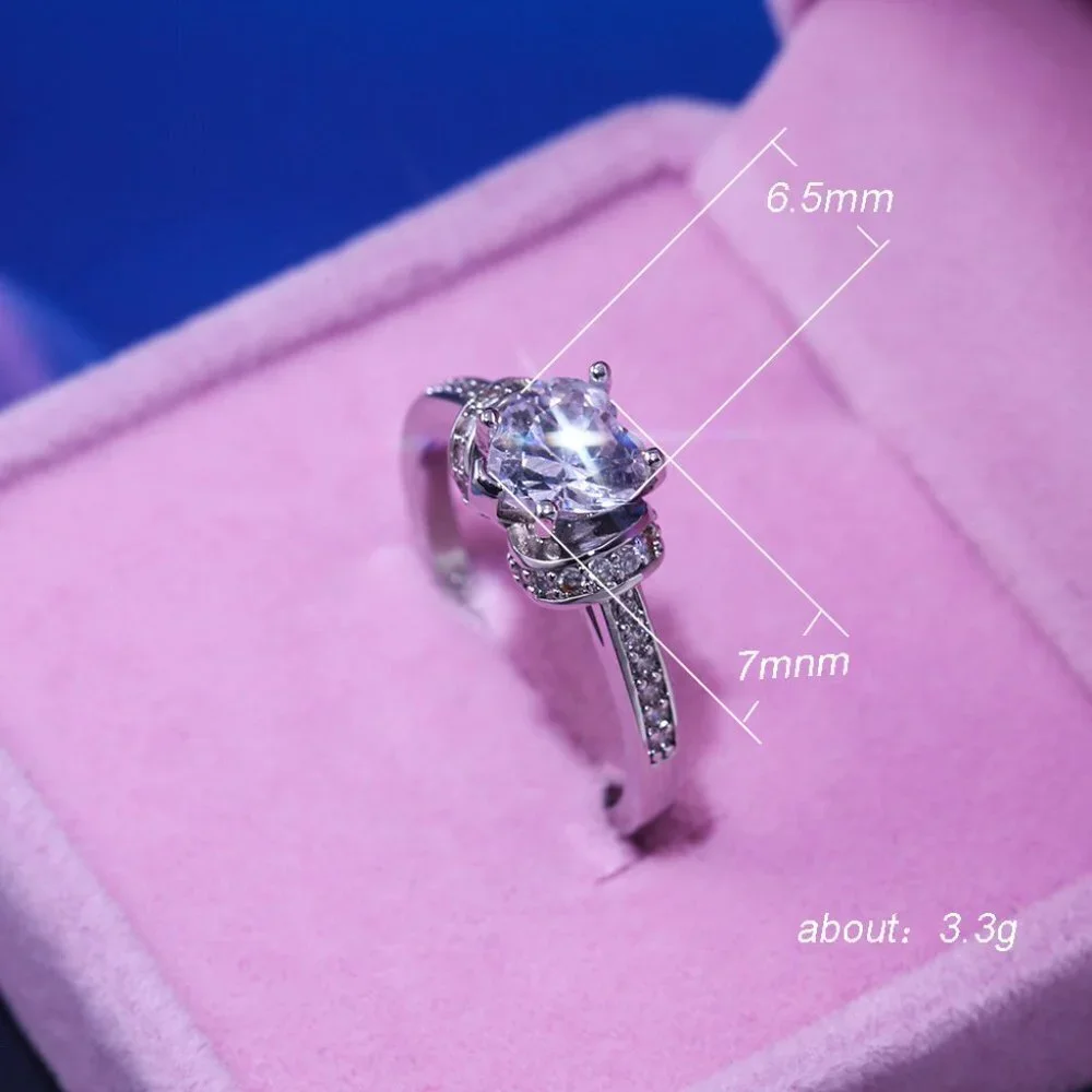 😍Wedding Heart Diamond Ring for Women, F147