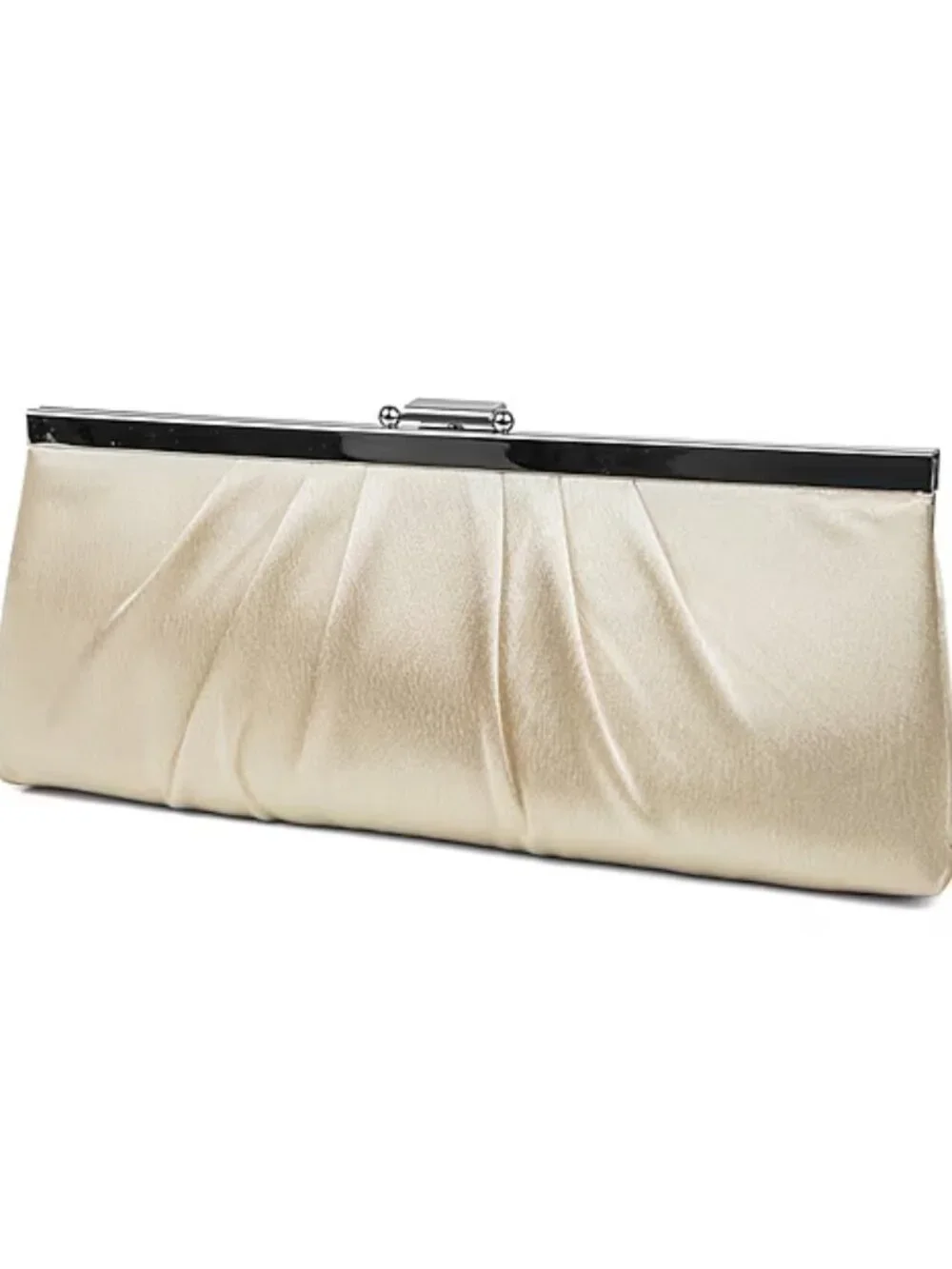 Jessica McClintock Pleated Clutch - Champagne