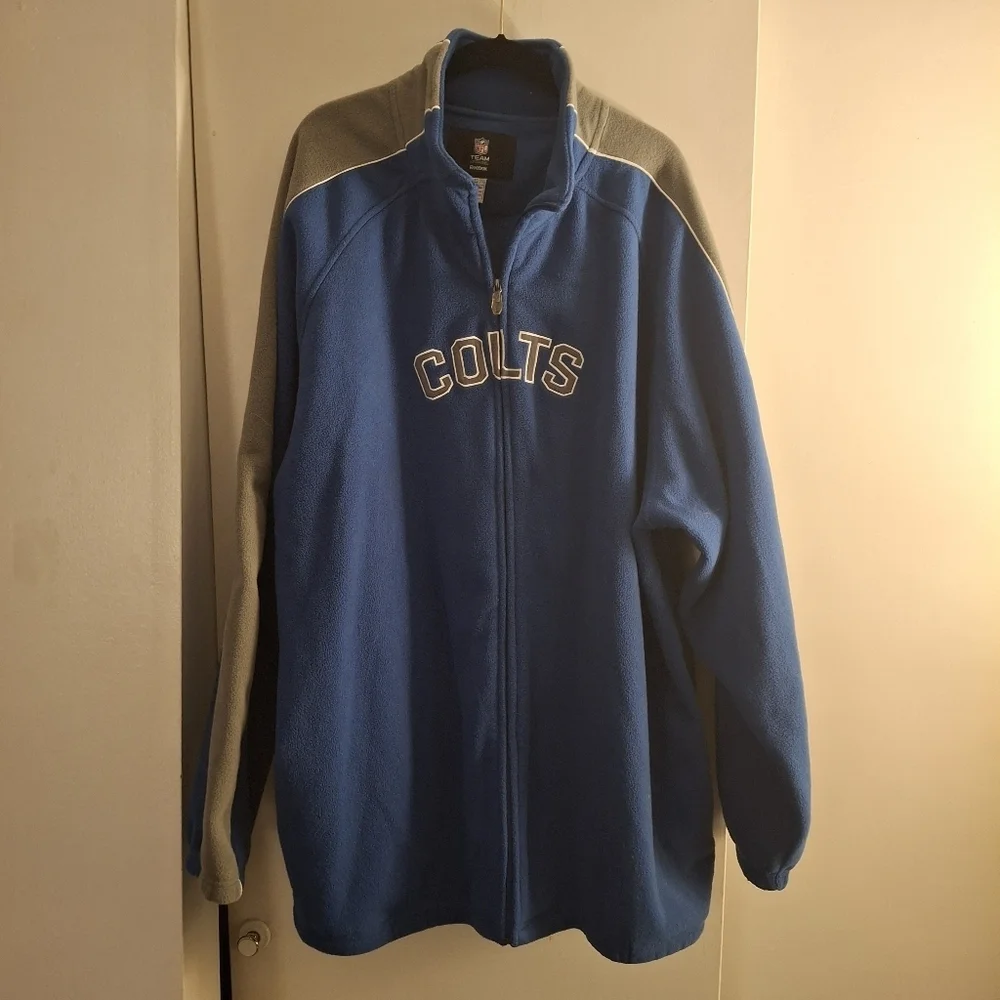 Reebok NFL Team Apparel Colts Blue and Gray Men's Jacket