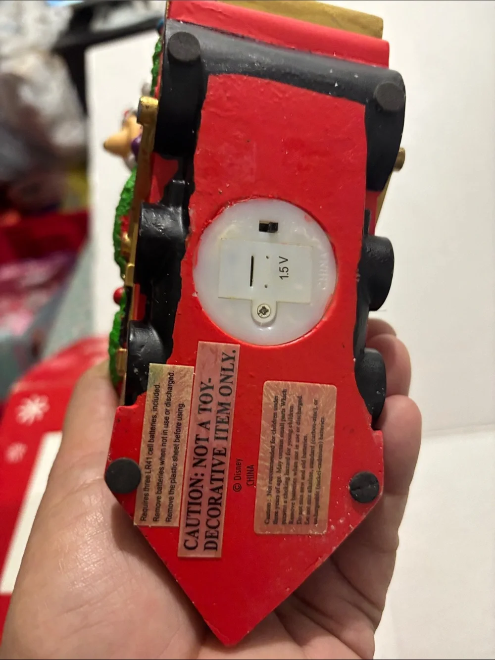 Walt Disney World Holiday Train Engine - Red & Green